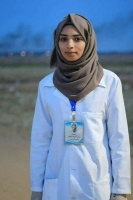 المسعفة المتطوعة رزان النجار (21 عامًا) قتلتها قوات الاحتلال الإسرائيلي في 1 حزيران 2018 شرق خزاعة، جنوب قطاع غزة
