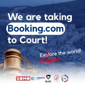 بيان صحفي PRESS RELEASE  ملاحقة شركة Booking.com بتهمة غسيل الأموال بسبب نشاطاتها في المستوطنات الإسرائيلية