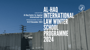 Al-Haq International Law Winter School Programme 2024